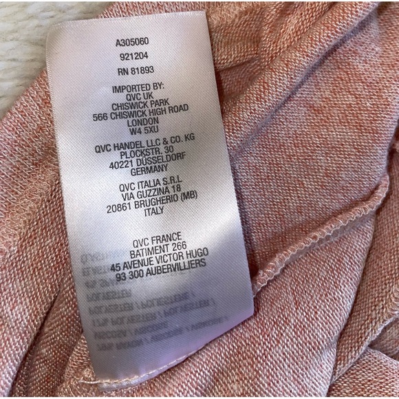 Lisa Rinna Collection Light Pink Cold Shoulder Top - Picture 5 of 5